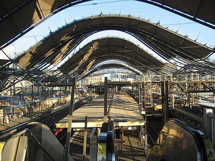 Work on the station in 2004