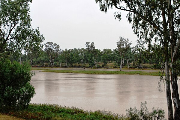 The Balonne River at St George, Queensland