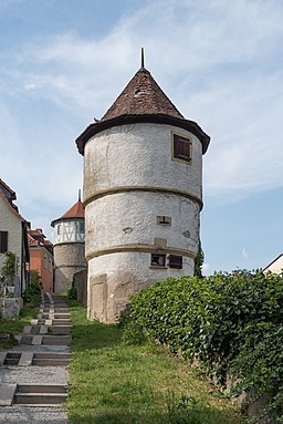 Stadtbefestigung, Östliche Stadtmauer bei Hirtengasse 14 Dettelbach 20200510 004