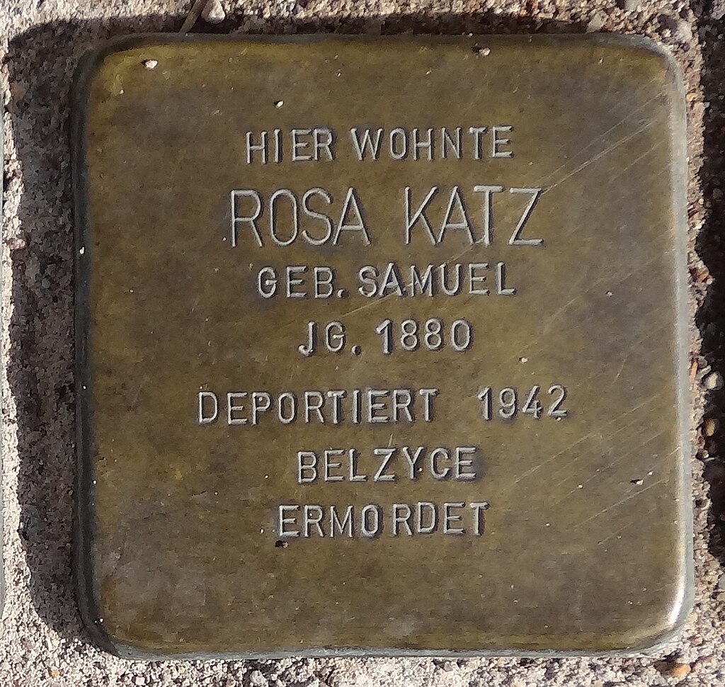 Stolperstein Arnstadt Karl-Marien-Straße 11-Rosa Katz.JPG