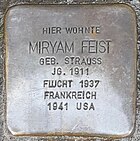 Stolperstein für Miryam Feist