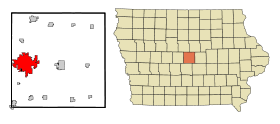 Story County Iowa Incorporated and Unincorporated areas Ames Highlighted.svg