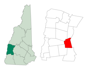 Poziția localității Goshen, New Hampshire