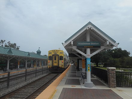 SunRail commuter train at Kissimmee Station