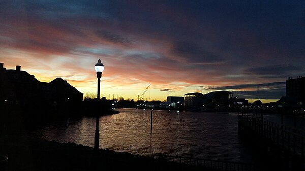 Sunset at Hampton University Waterfront