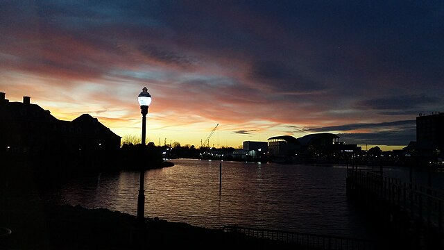 Sunset at Hampton University Waterfront