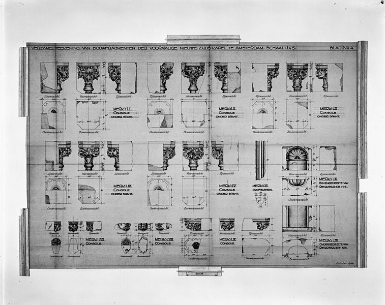 File:TEKENING BOUWFRAGMENTEN (REPRODUCTIE) - Amsterdam - 20268054 - RCE.jpg