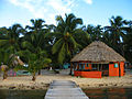 Bar på Tobacco Caye