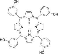 Structural formula of temoporfin