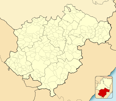 Mapa de localización de Teruel