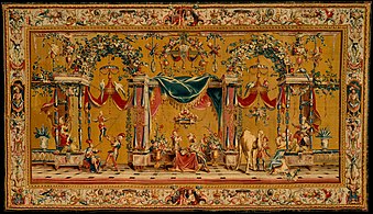 Tapisserie mit Groteskendekor von Jean Bérain d. Ä., Metropolitan Museum of Art, New York