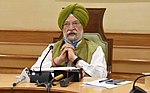 Thumbnail for File:The Minister of State for Housing &amp; Urban Affairs, Civil Aviation (Independent Charge) and Commerce &amp; Industry, Shri Hardeep Singh Puri addressing a press conference, in New Delhi on June 02, 2021 (1).jpg