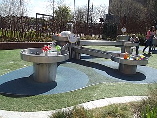 <span class="mw-page-title-main">Playscape</span> Area of land designed for children to play on