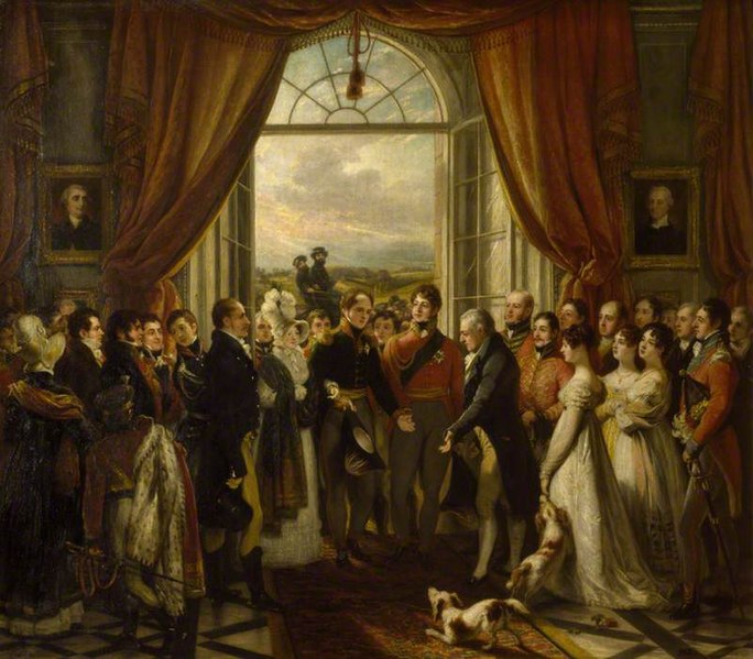 File:Thomas Phillips (1770-1845) - The Allied Sovereigns at Petworth, 24 June 1814 (George, 1751–1837, 3rd Earl of Egremont, with His C - 486228 - National Trust.jpg