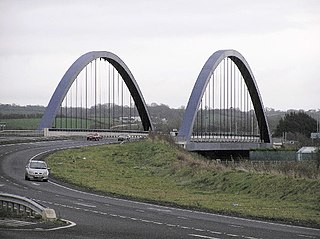 Toome village in County Antrim, Northern Ireland, United Kingdom