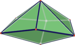 正三角半偏方面體錐