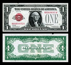 The first small-size $1 United States Banknote printed. US-$1-LT-1928-Fr.1500.jpg