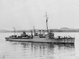 USS <i>Sumner</i> (DD-333) Clemson-class destroyer