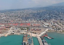 Aerial view of Port-au-Prince