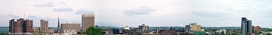 Panorama of downtown from I-790