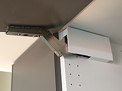 Ikea's hinge for horizontal doors.