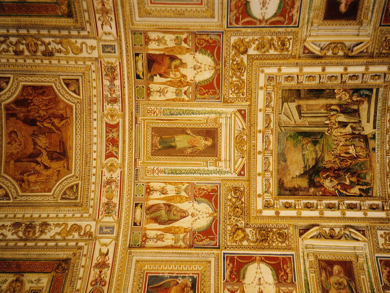 File:Vatican Museum ceiling.jpg