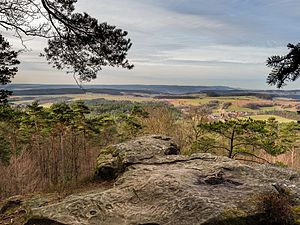 Aussicht vom Veitenstein in die Haßberge