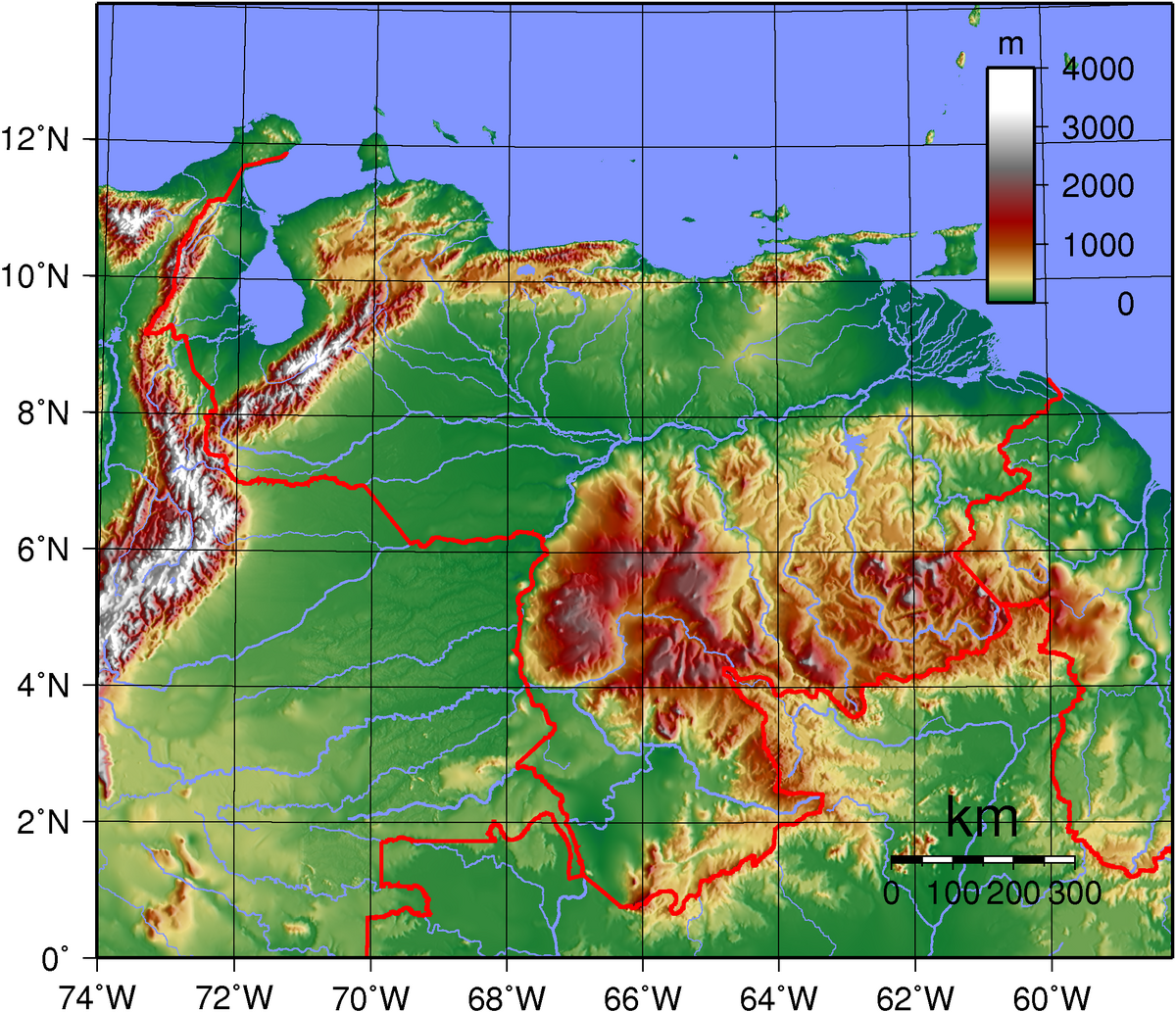 Relieve de Venezuela - Wikipedia, la enciclopedia libre