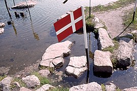 Verdenskortet ved Klejtrup Sø (Danmark og den sydlige del af Skandinavien)