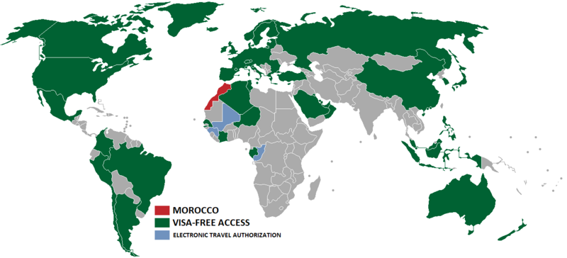 Visa requirements for morocco citizens