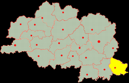 Distretto di Dubroŭna – Localizzazione