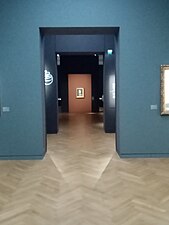 Perspective sur le salon Goya et le célèbre Autoportrait aux lunettes.