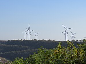 Windpark Kaiskorb von Norden her gesehen