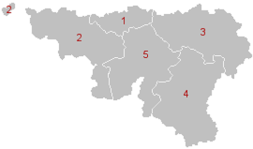 Les provinces de Wallonie