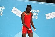 Deutsch: Gewichtheben bei den Olympischen Jugendspielen 2018; Tag 2, 10. Oktober 2018; Jungen 62 kg English: Weightlifting at the 2018 Summer Youth Olympics at 8 October 2018 – Boys' 62 kg