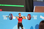 Deutsch: Gewichtheben bei den Olympischen Jugendspielen 2018; Tag 2, 10. Oktober 2018; Jungen 62 kg English: Weightlifting at the 2018 Summer Youth Olympics at 8 October 2018 – Boys' 62 kg