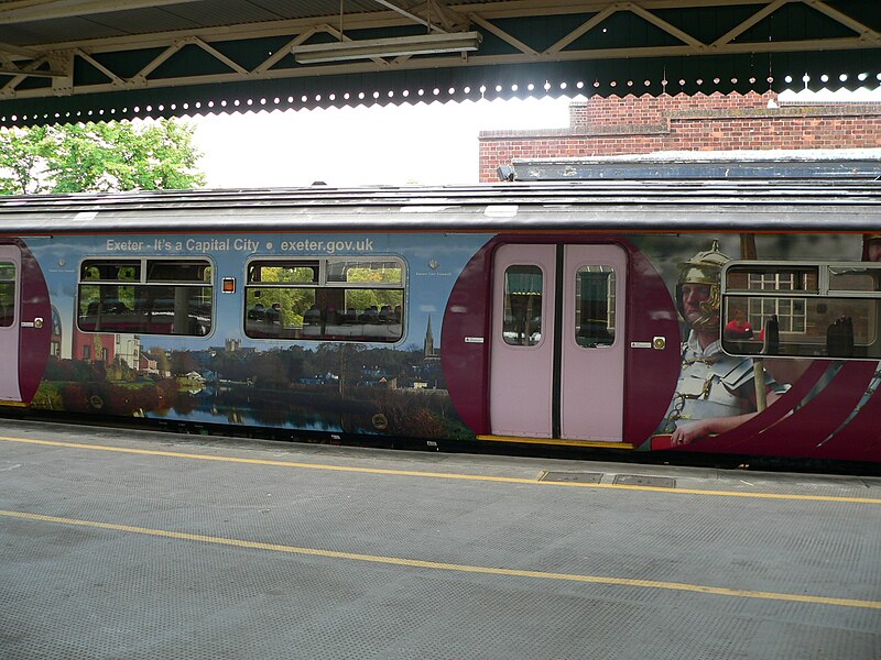 File:Wessex Trains Class 150 advertising liveries - Exeter 01.jpg