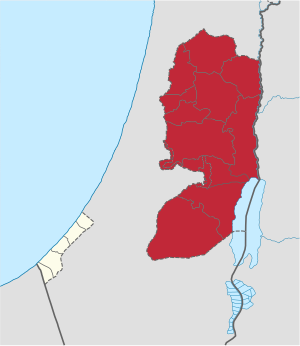 West Bank in Palestine (+claimed).svg
