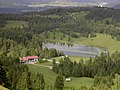 View to Wildensee near Mittenwald, Krün and Wallgau in the background, September 2006