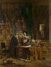 The Alchemist, by William Fettes Douglas, 1853, oil on canvas, Victoria and Albert Museum, London[10]