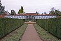 Wimpole glasshouses in the kitchen garden