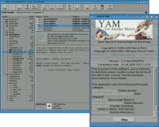 <span class="mw-page-title-main">YAM (software)</span> Email client for Amiga computers