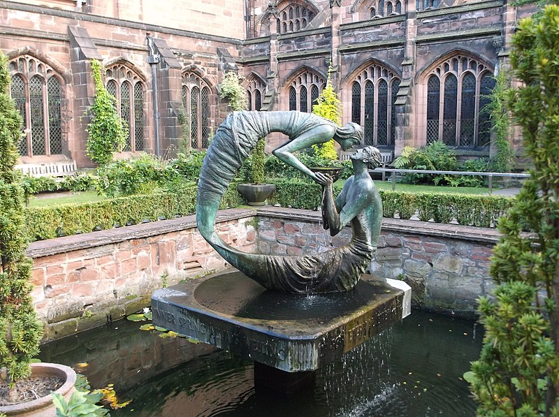 File:"The Water of Life" sculpture in Chester Cathedral cloister garth (13).JPG