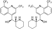 (RS,SR)-Mefloquine Structural Formulae.png