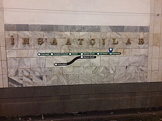 <span class="mw-page-title-main">Inshaatchilar (Baku Metro)</span> Baku Metro station