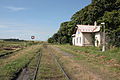 Dům číslo popisné 315 v Dolní Řasnici (železniční zastávka Řasnice), pohled na trať od Krásného Lesa.