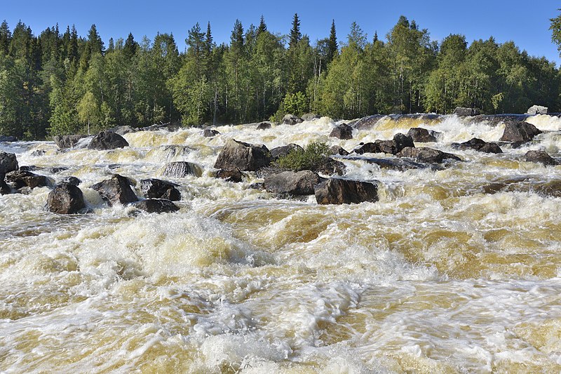 File:Водопад киваккакоски. Пологая часть.jpg