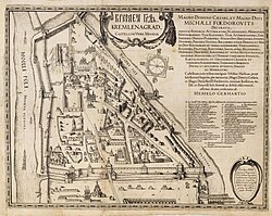 карта московского кремля 1613 года (Гессель Герритс)