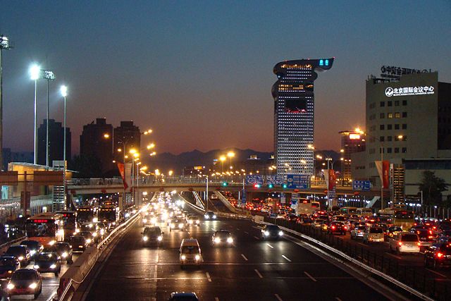 BEIJING – NOV. 19, 2011. The 4th Ring Road in Beijing downtown. It was  completed in 2001, around 8 km from the city center Stock Photo - Alamy