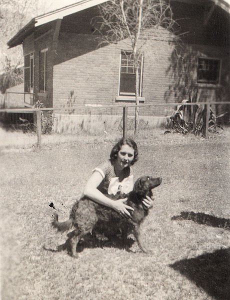 File:1930s woman posing with a dog.jpg